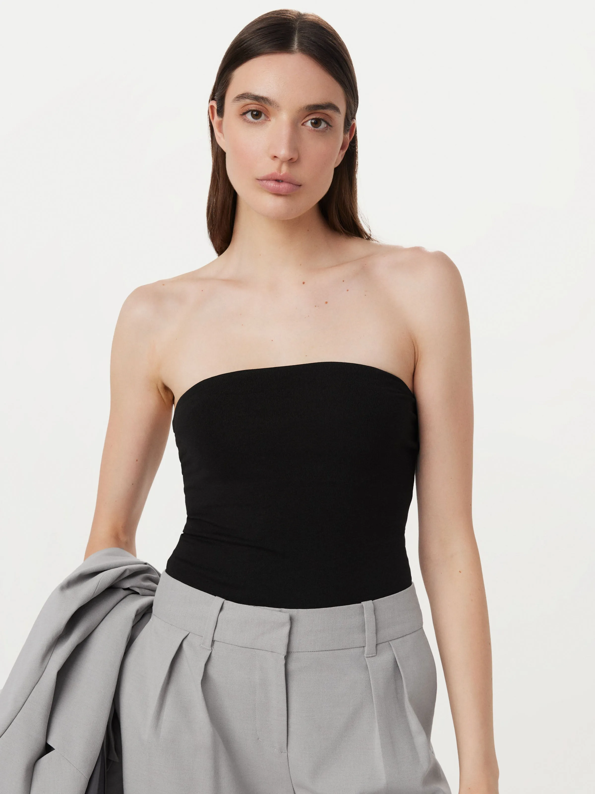 The Fitted Tube Top in Black