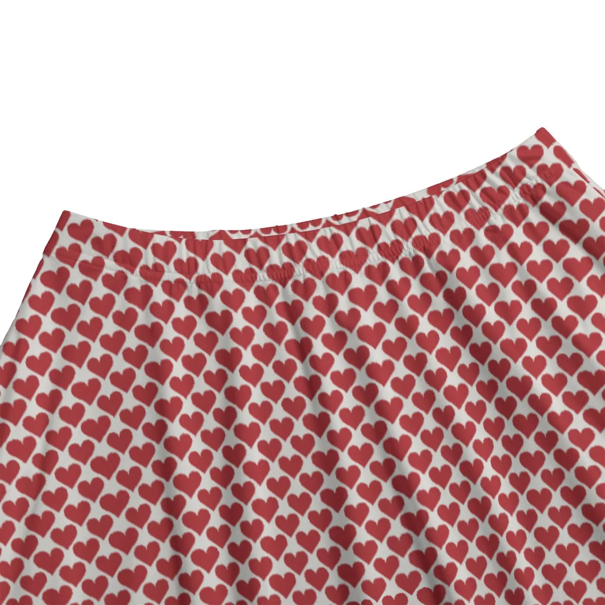 Vampire Art Edgy Trendsetter Maxi Skirt With Pockets - Retro Hearts